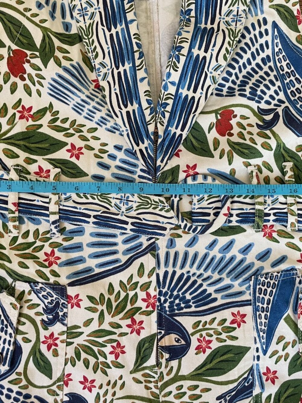 FARM Rio Macaw Flight Canvas Jumpsuit medium - Picture 6 of 12